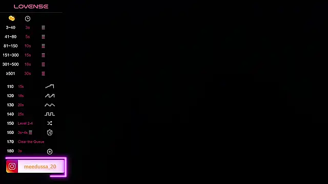 meedussa 20  online show from 01/09/26, 09:23