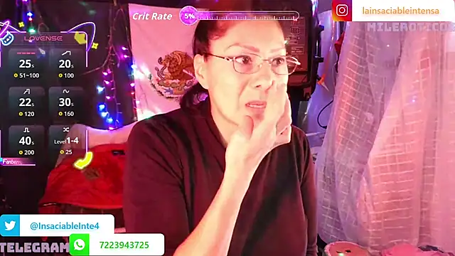 LaInsaciableIntensa online show from 03/08/26, 11:41