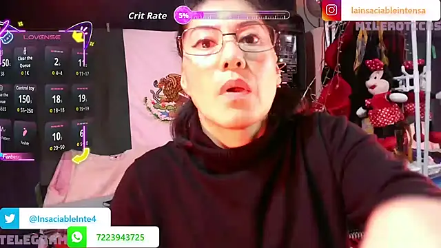 Snapshot of LaInsaciableIntensa chatting on 05/15/26, 02:07 LaInsaciableIntensa online show from 05/15/26, 02:07
