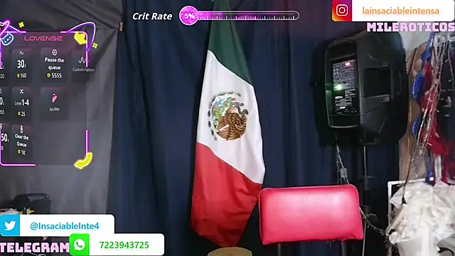 LaInsaciableIntensa online show from 07/18/26, 02:05