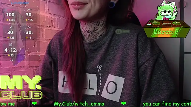 Witch Emma online show from 03/09/26, 07:56