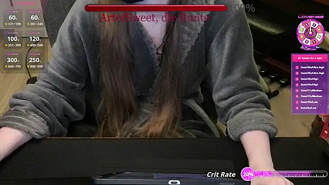 Snapshot of ArtofSweet chatting on 07/16/26, 07:42 ArtofSweet online show from 07/16/26, 07:42