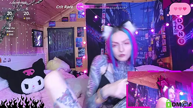 Snapshot of NekoCyber chatting on 02/22/26, 05:08 NekoCyber online show from 02/22/26, 05:08